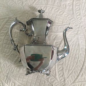 Antique Quadruple Silver Plated Tea Pot- Derby Silver Co
